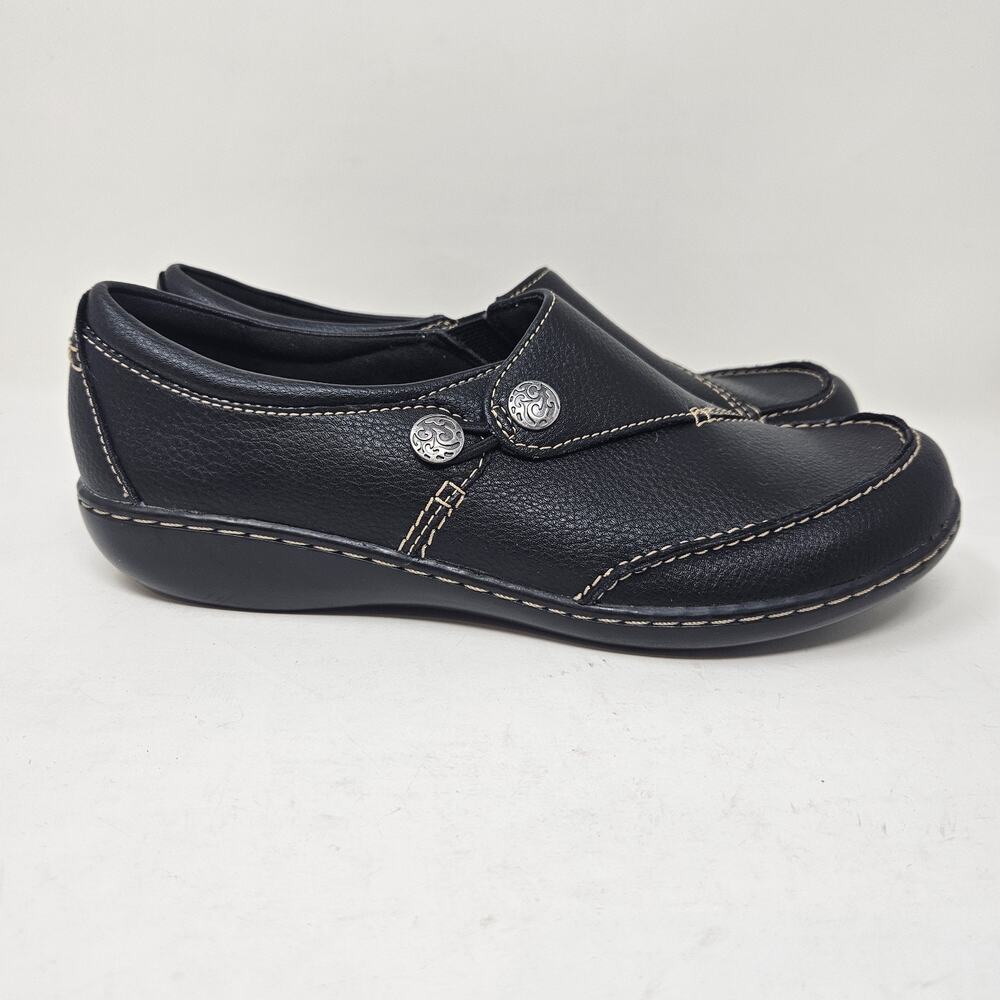 Clarks Womens 9.5 M Ashland Lane Slip On Black